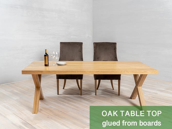 glued-table-top gelijmd tafelblad van planken